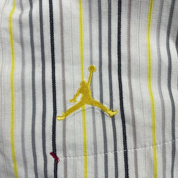 Nike Air Jordan Retro 2005 20th Anniversary 85-05 S/S Shirt XXL Button-Up Stripe - Picture 4 of 16
